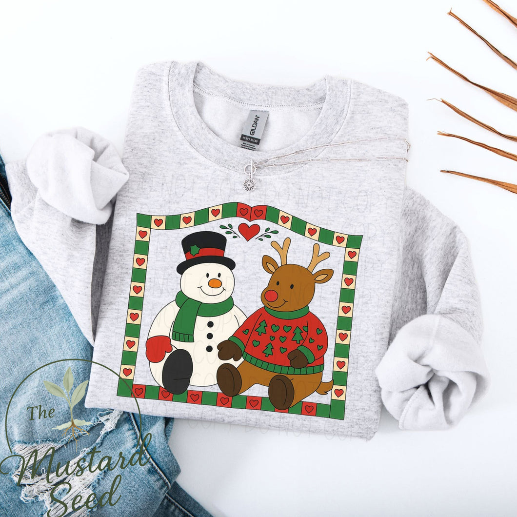 Vintage Rudolph and reindeer