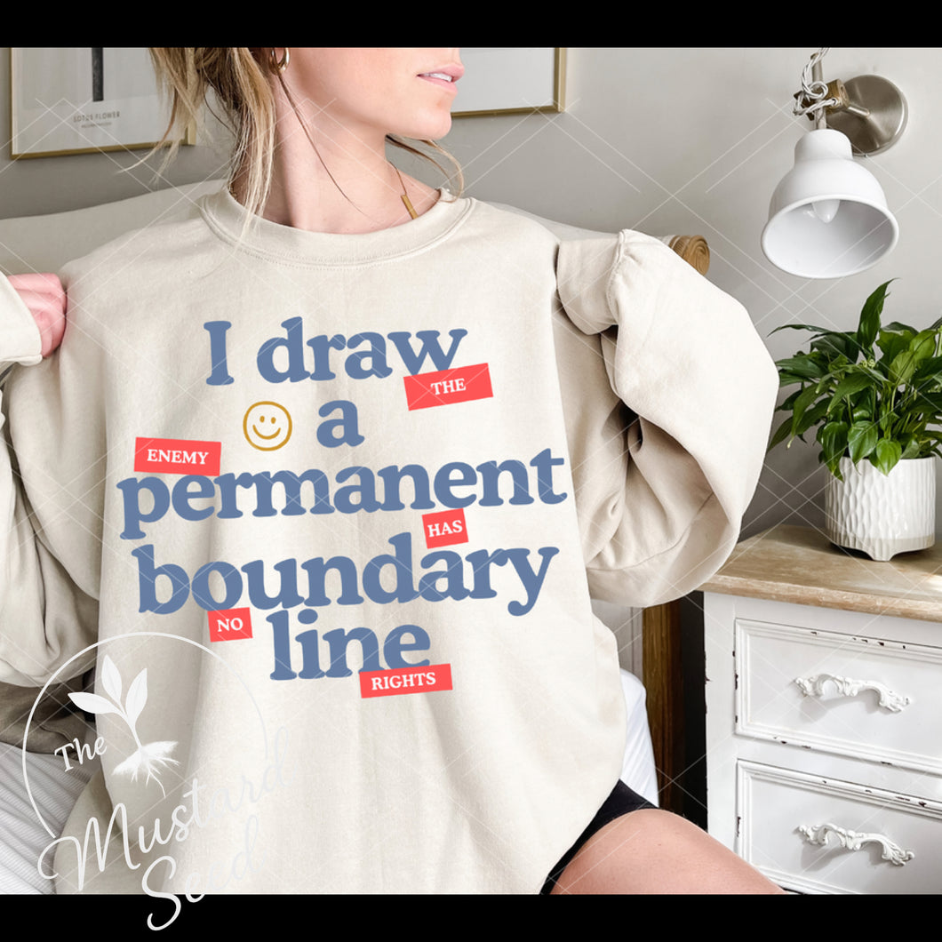 I draw a permanent boundary line