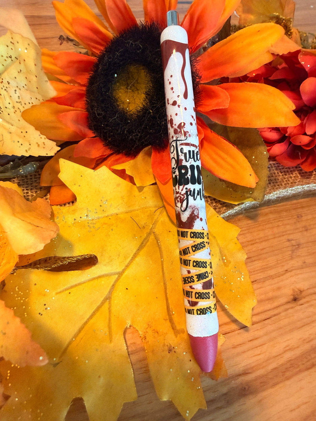 Crime show junkie epoxy pen