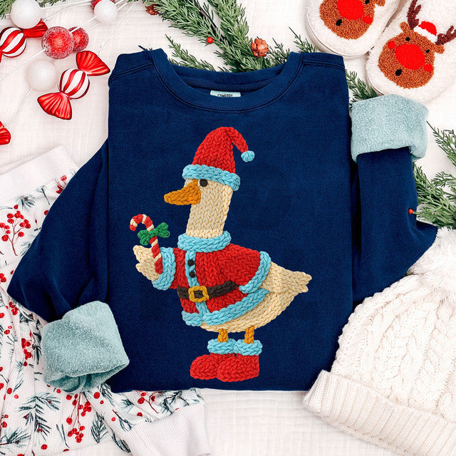 Christmas yarn goose