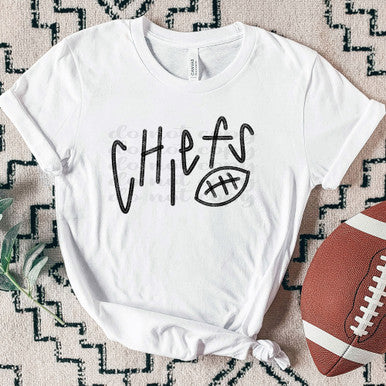 Chiefs with football simple design