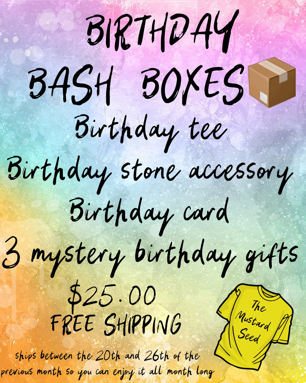 Birthday bash box