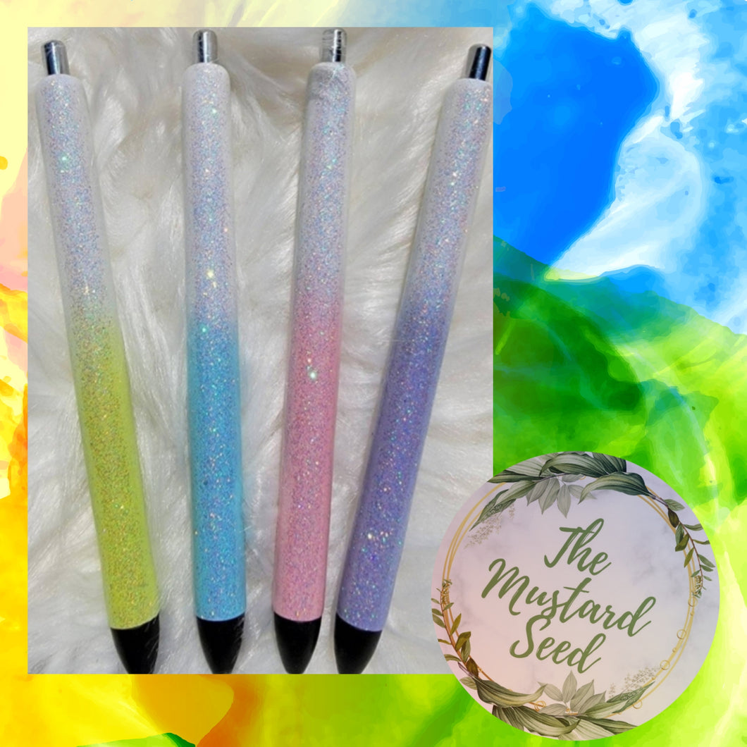 Glitter pastel pen set
