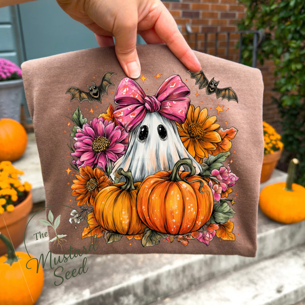 Cutie Patootie with pumpkins