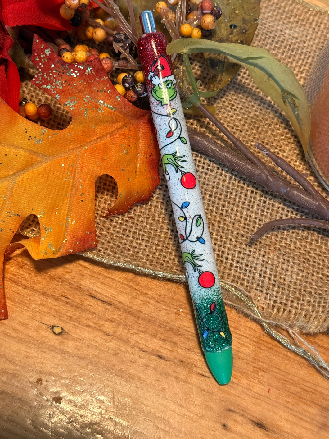 Grinch epoxy pen
