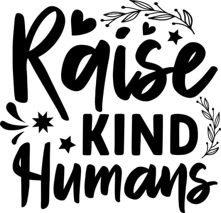 Raise kind humans decal