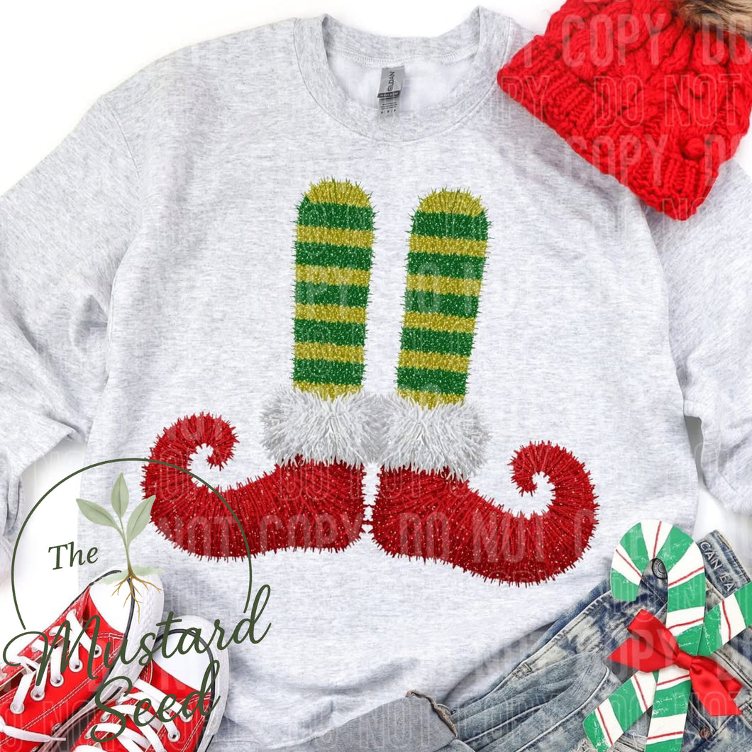 Faux string elf legs